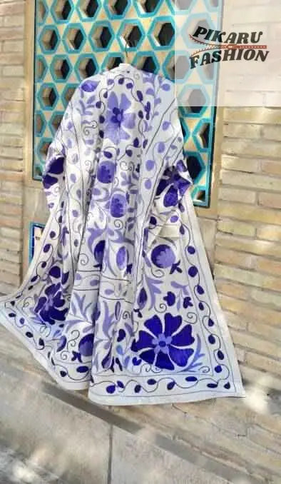 Handcrafted Kashmiri Suzani Long Coat β PIKARU FASHION
