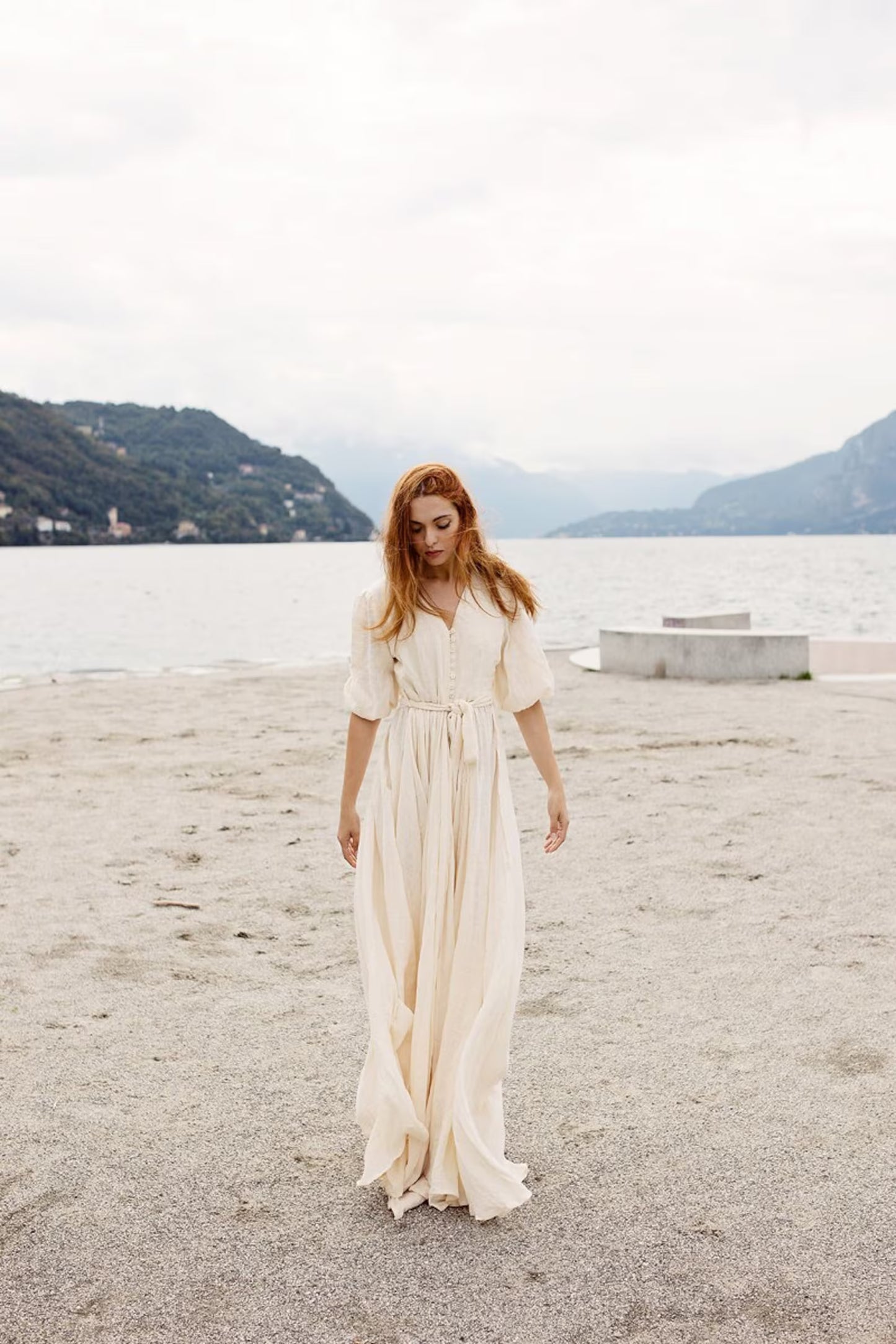 Wrap Dress Button Front - Boho Dress - PIKARU FASHION