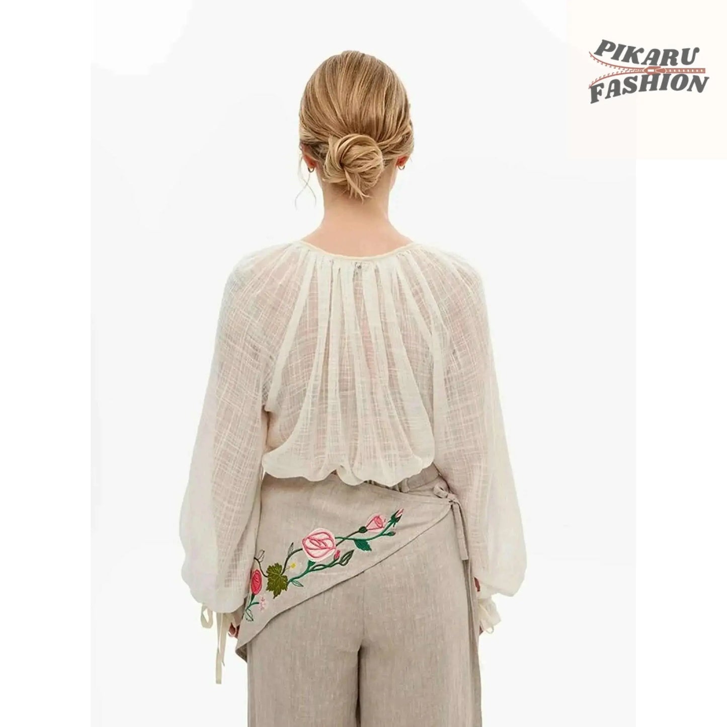 Boho Cotton Gauze Blouse - PIKARU FASHION