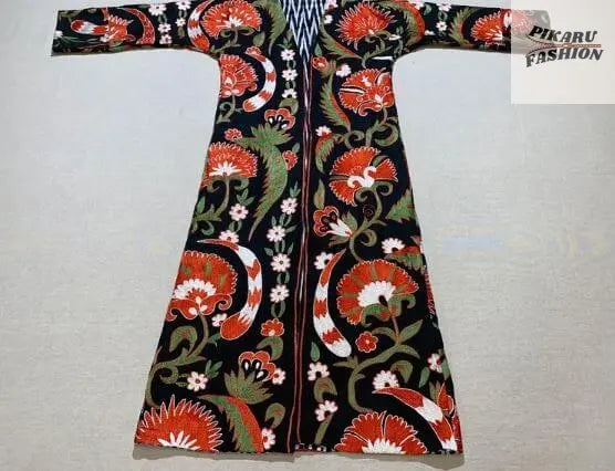 Handcrafted Suzani Coat – Boho Ethnic Long Jacket