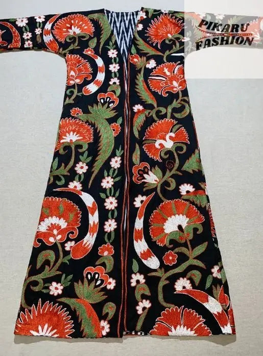 Handcrafted Suzani Coat – Boho Ethnic Long Jacket