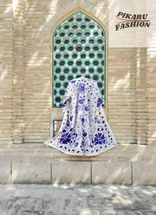 Handcrafted Kashmiri Suzani Long Coat – PIKARU FASHION