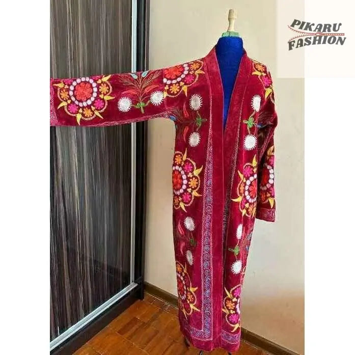  Velvet Coat – Bohemian Ethnic Kimono Jacket