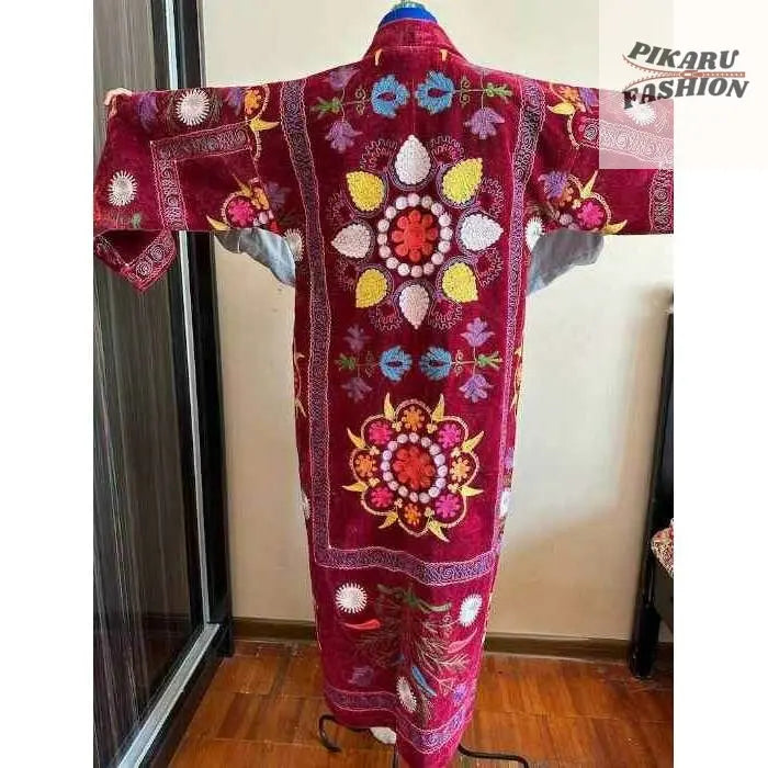  Velvet Coat – Bohemian Ethnic Kimono Jacket