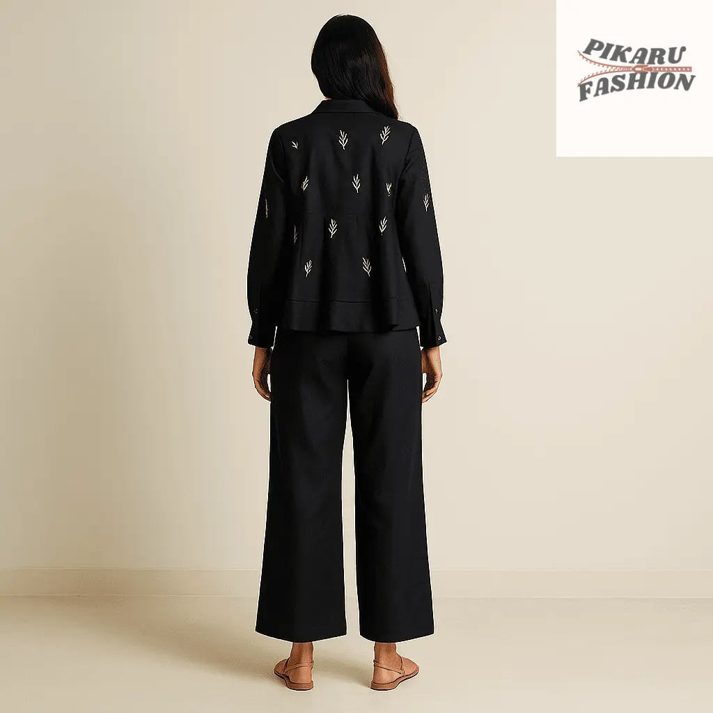 Midnight Bloom Co-Ord Set - PIKARU FASHION