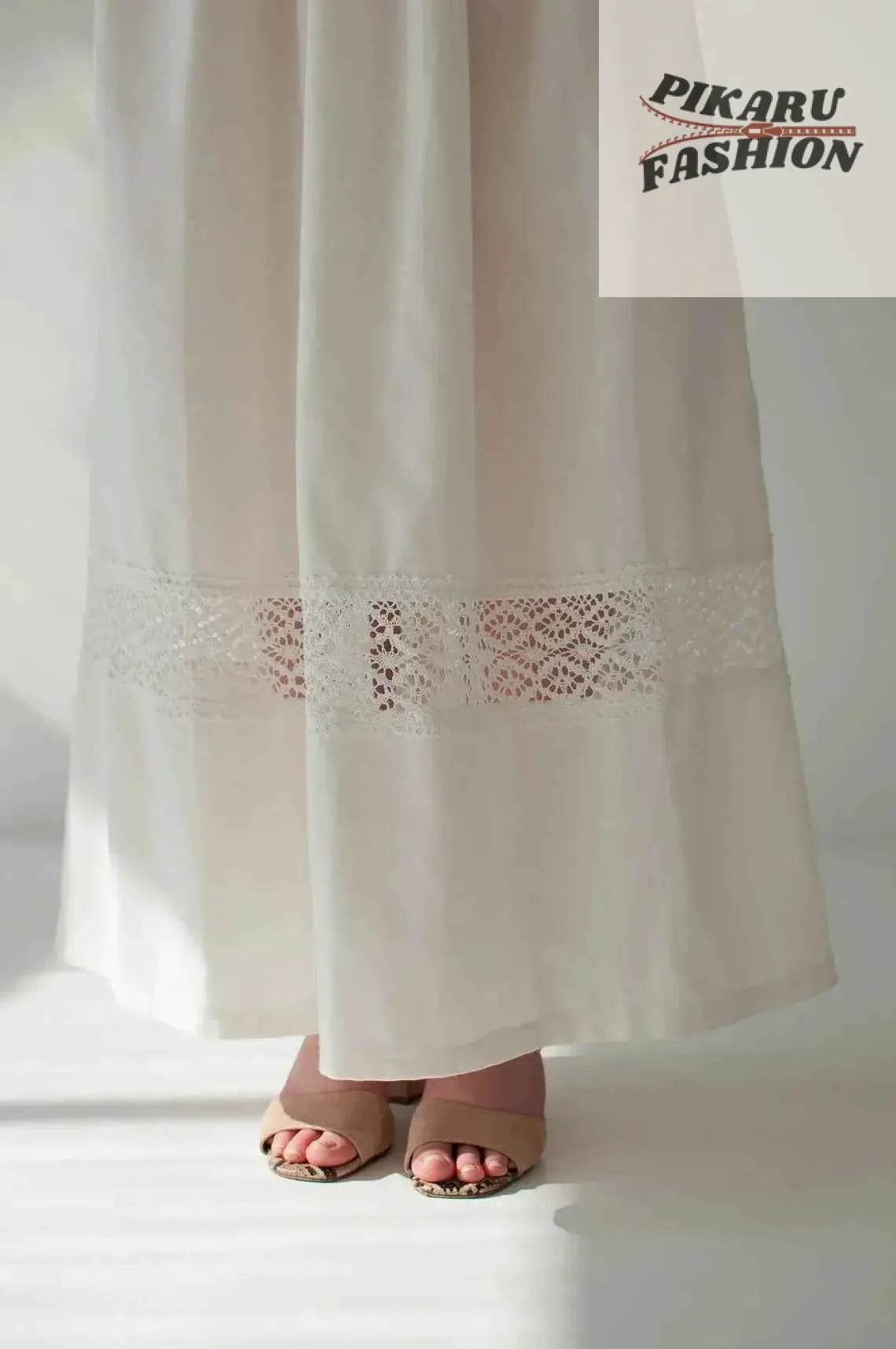 Vintage Boho Embroidered Lace Maxi Dress