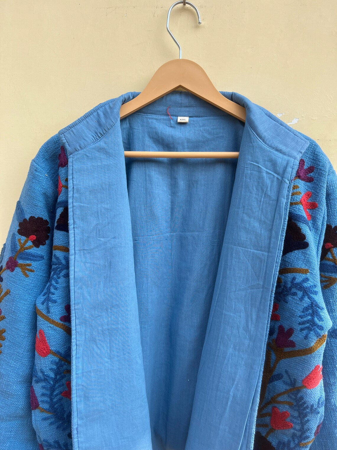 Handmade Cotton Suzani Embroidered Jacket: Women's Winter Coat