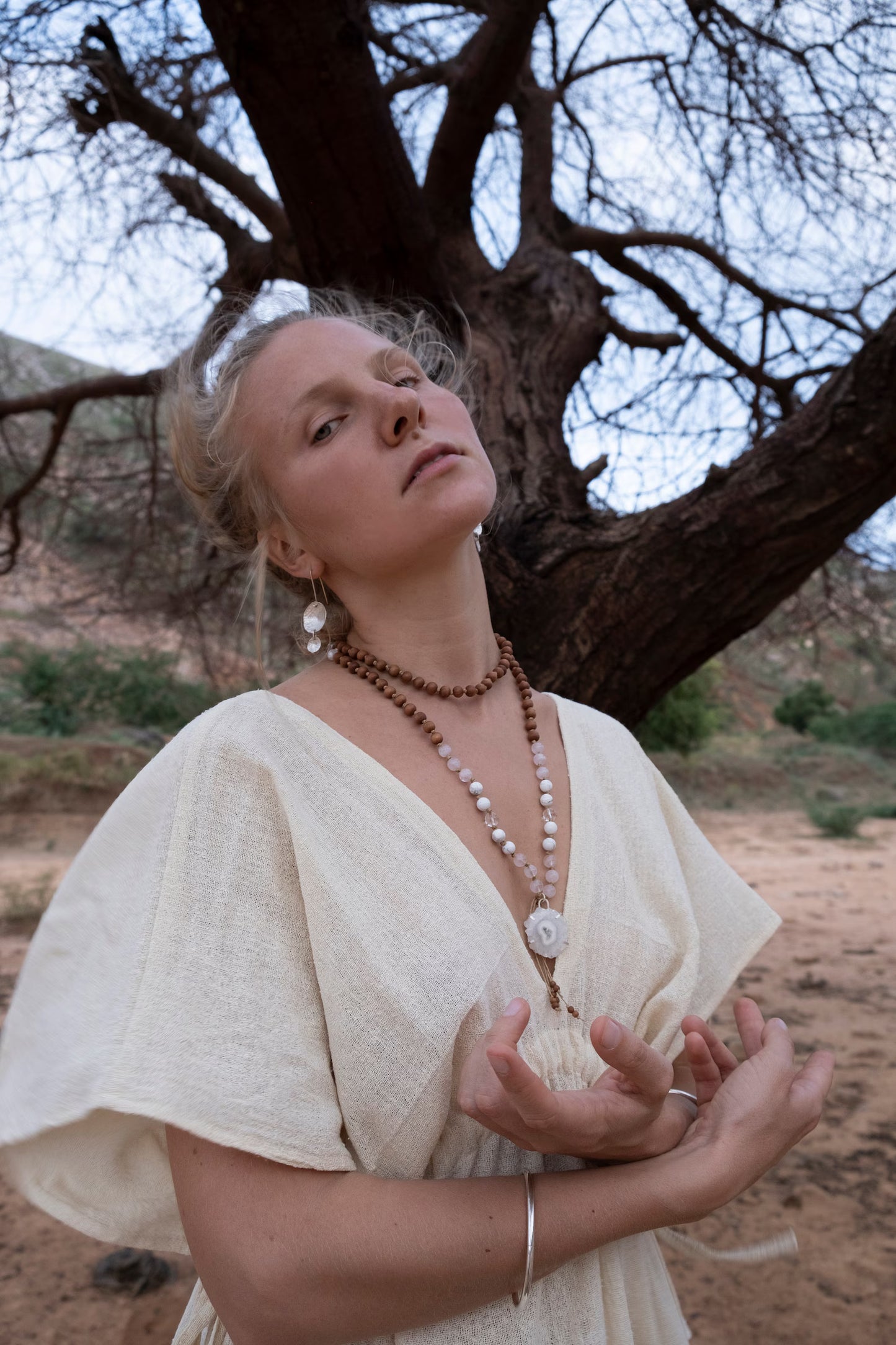 Bohemian Raw Silk kaftan - pikaru fashion - PIKARU FASHION