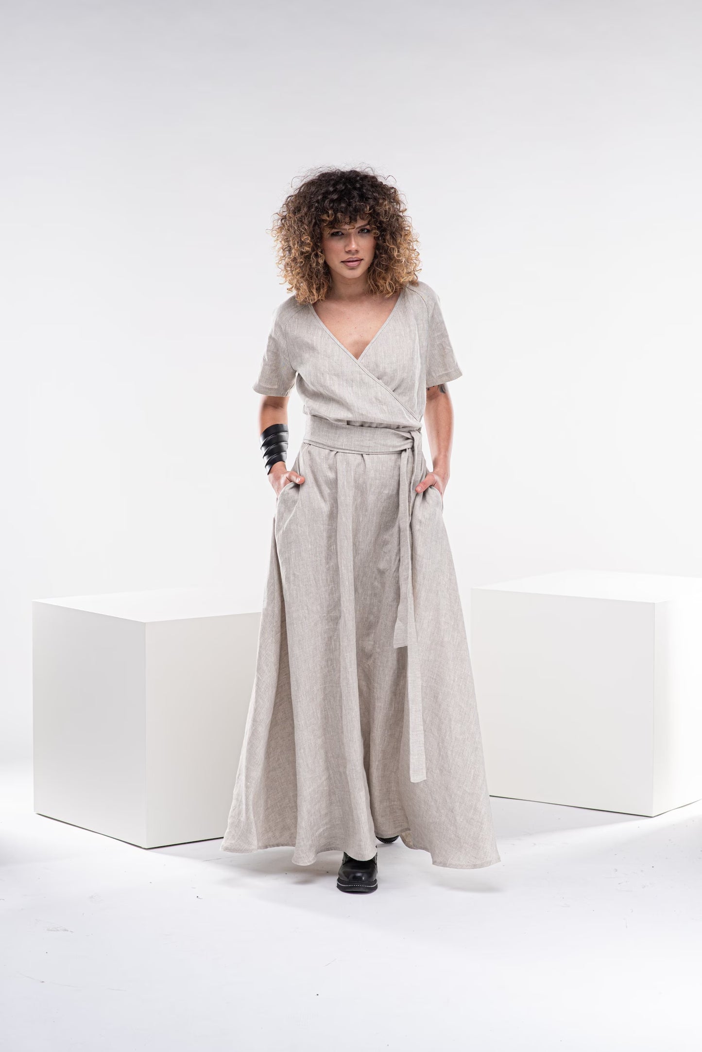 Maxi Wrap Dress - PIKARU FASHION