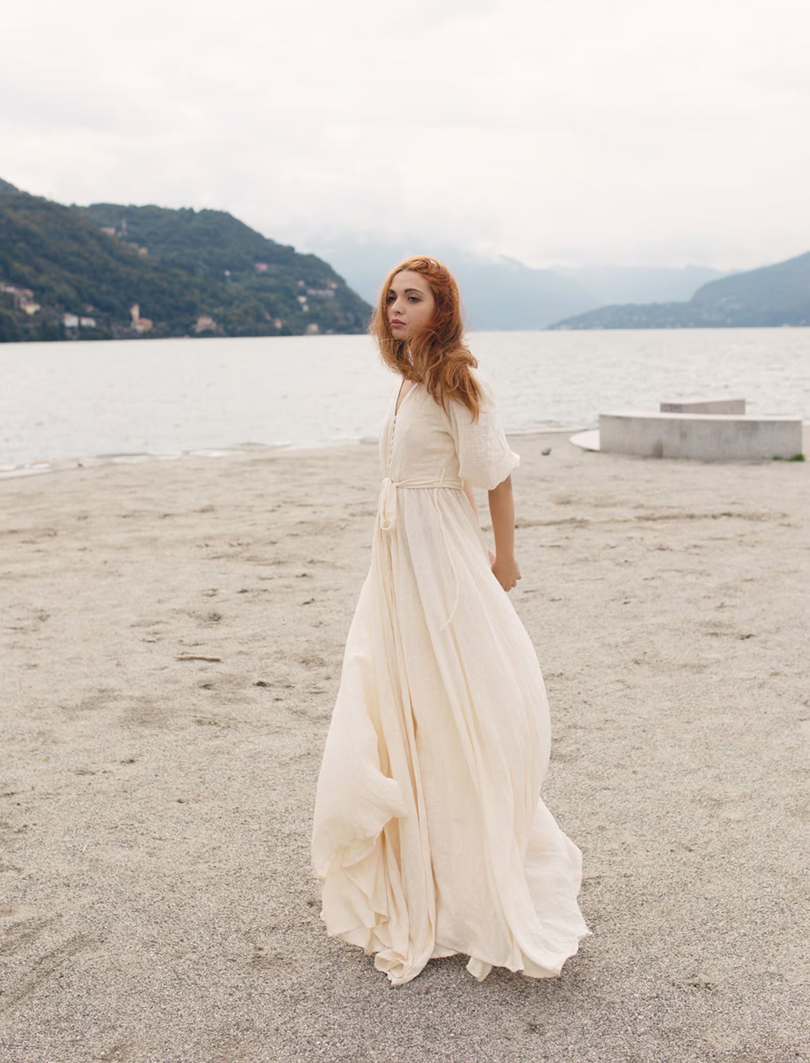 Wrap Dress Button Front - Boho Dress - PIKARU FASHION