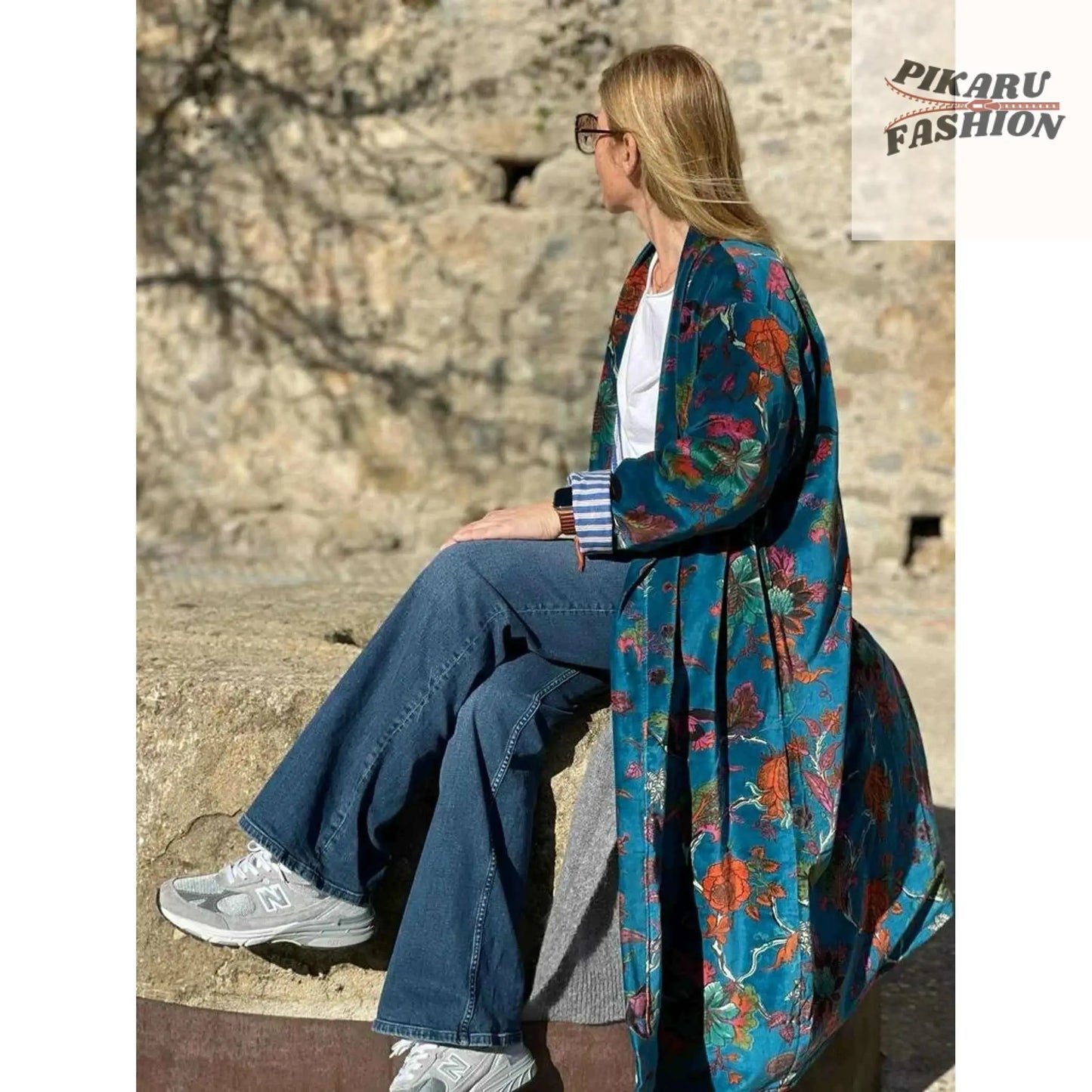 Long Velvet Jacket - PIKARU FASHION