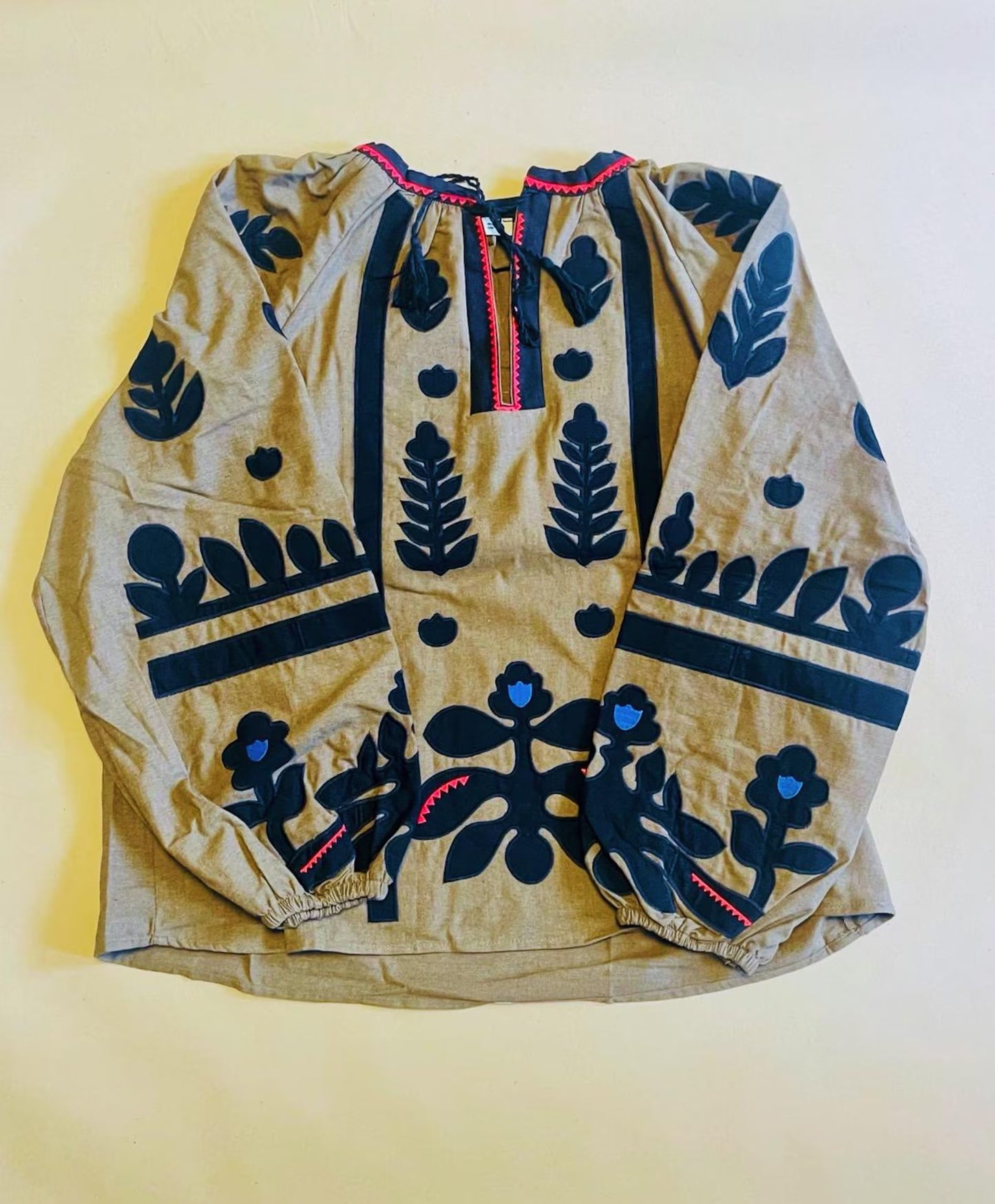 beautiful Boho Embroidered Blouse / PIKARU FASHION - PIKARU FASHION