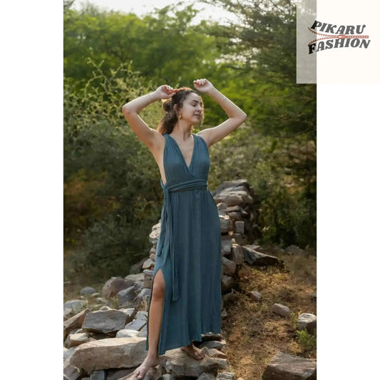 Bohemian-style maxi dress - PIKARU FASHION