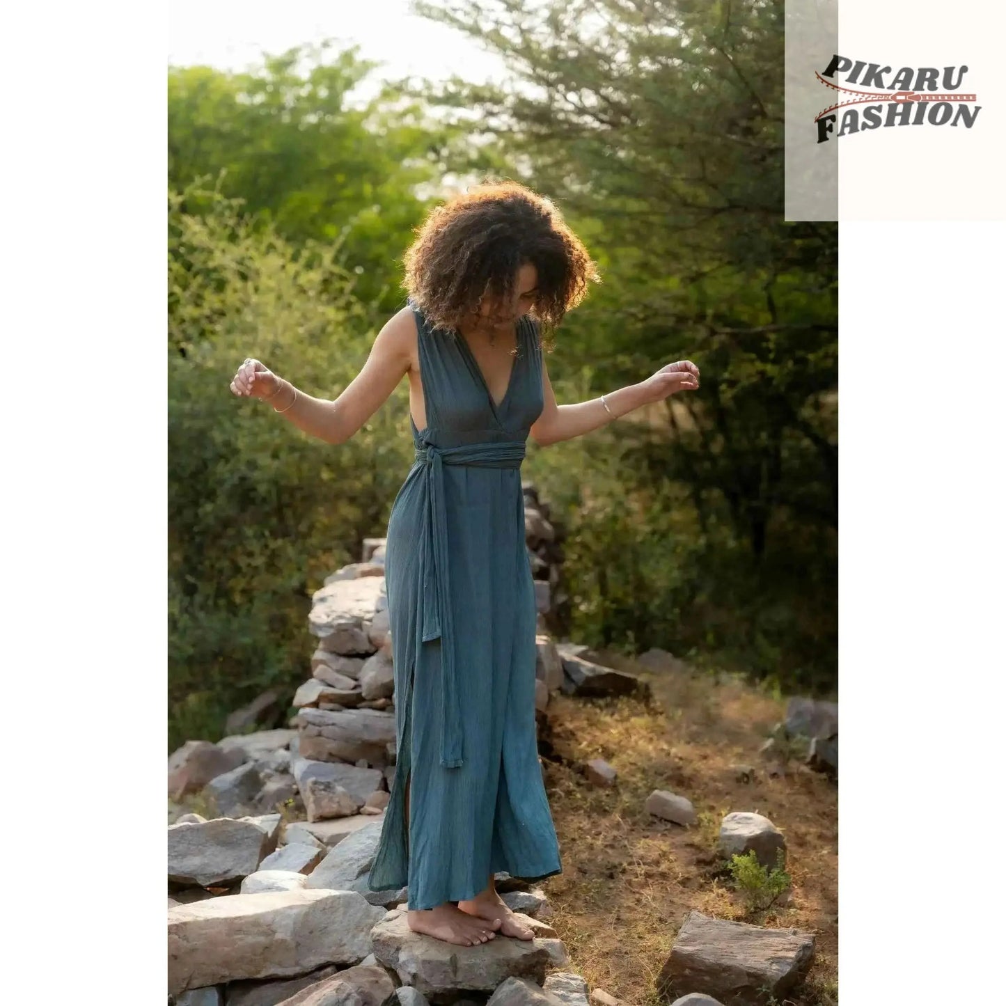 Bohemian-style maxi dress - PIKARU FASHION
