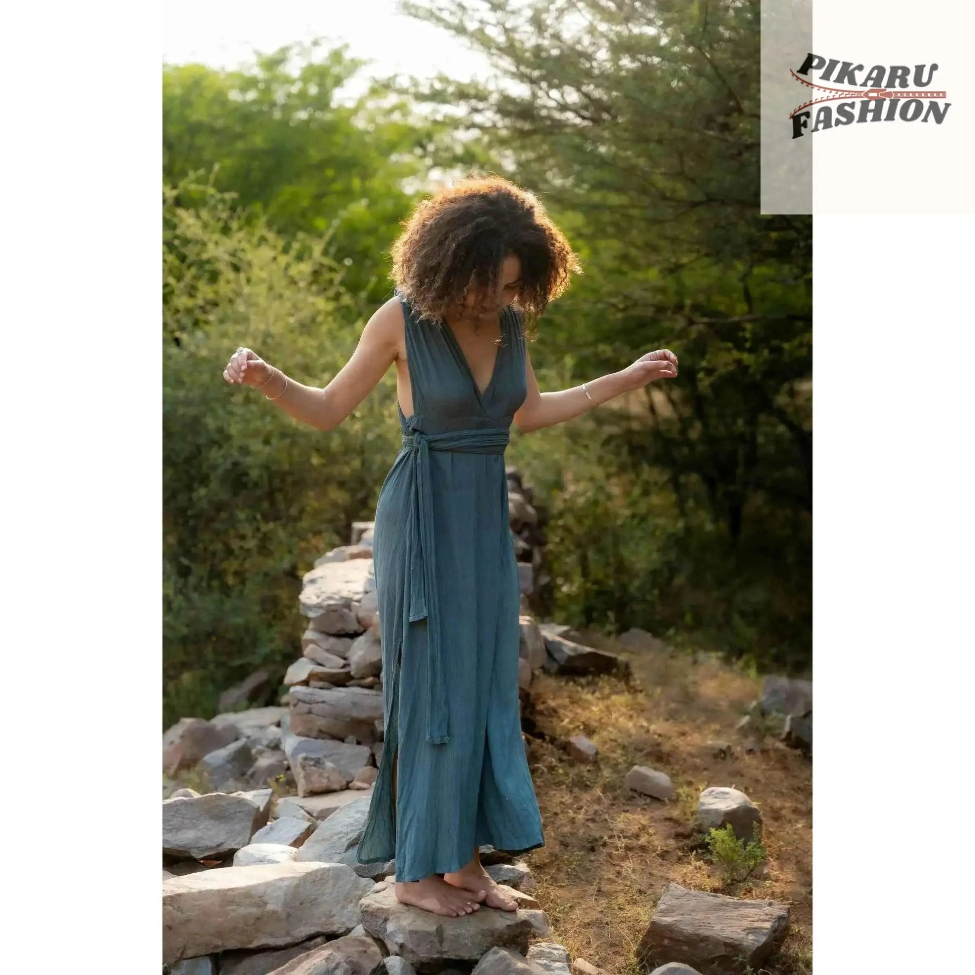 Bohemian-style maxi dress - PIKARU FASHION