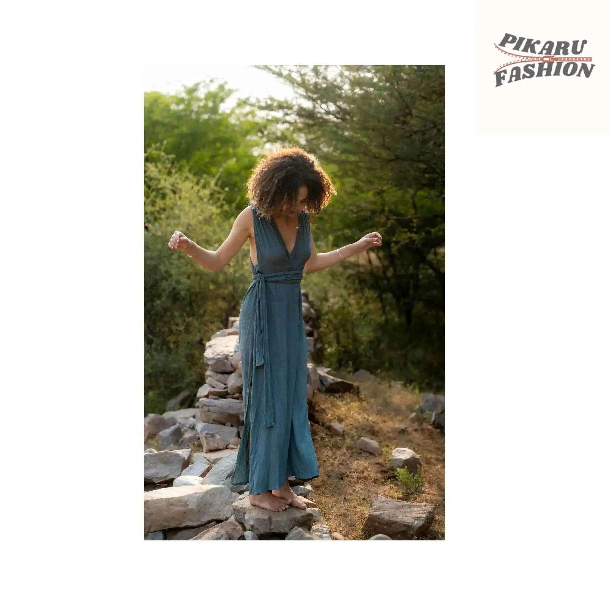Bohemian-style maxi dress - PIKARU FASHION