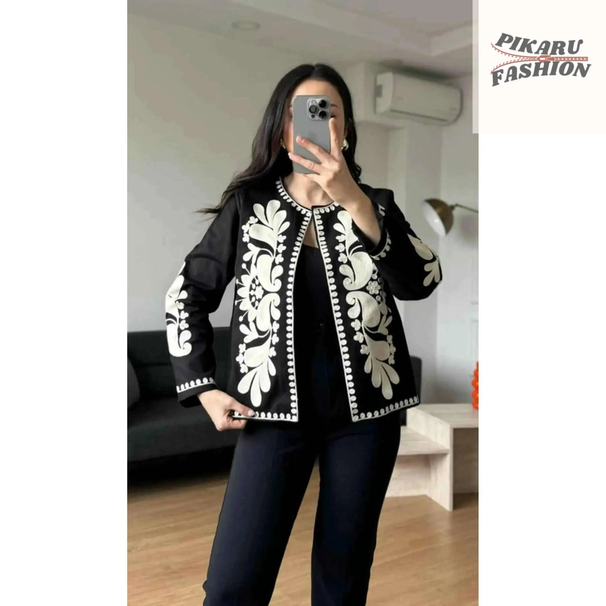 Ukrainian embroidery,ukrainian jacket,embroidered jacket, - PIKARU FASHION