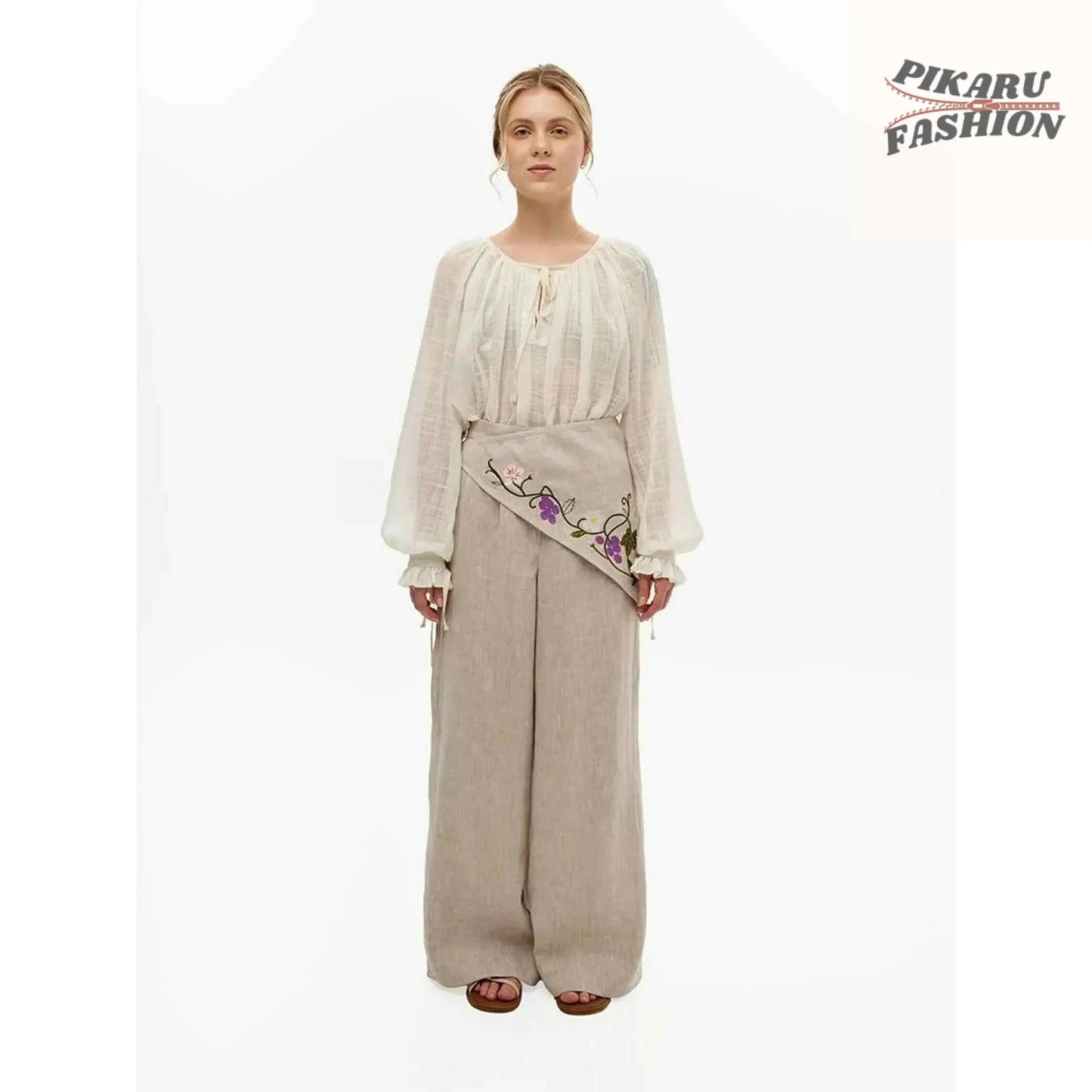 Boho Cotton Gauze Blouse - PIKARU FASHION