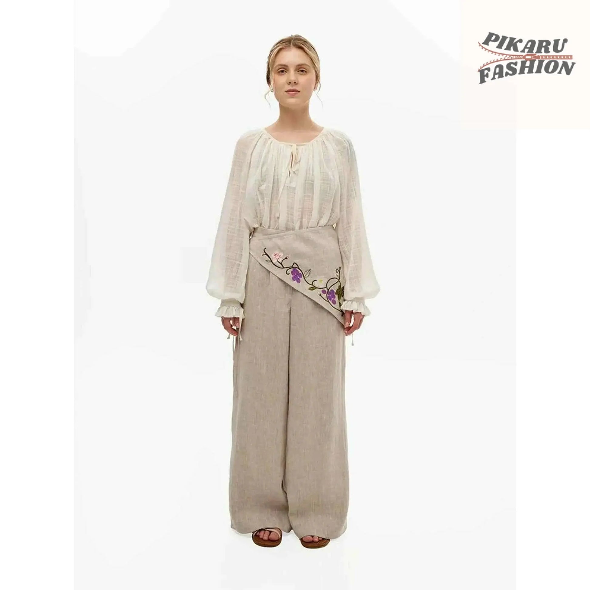 Boho Cotton Gauze Blouse - PIKARU FASHION