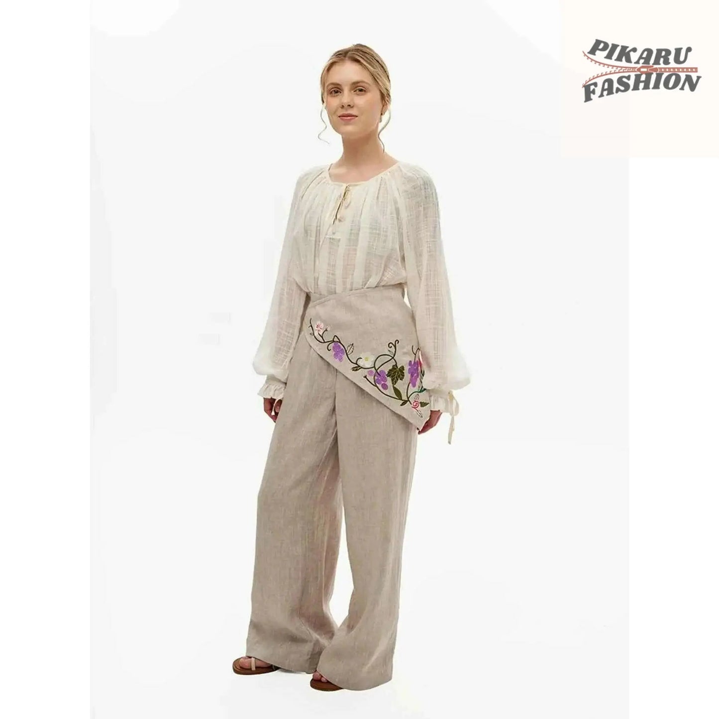 Boho Cotton Gauze Blouse - PIKARU FASHION