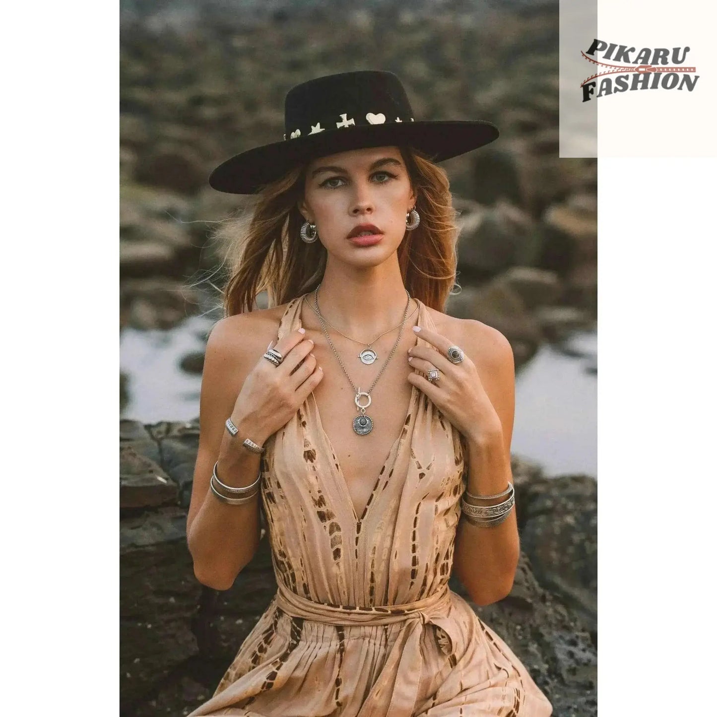 Boho Tie Dye Maxi Dress | Vacation Resort Wear | Summer Goddess Dress - PIKARU FASHION