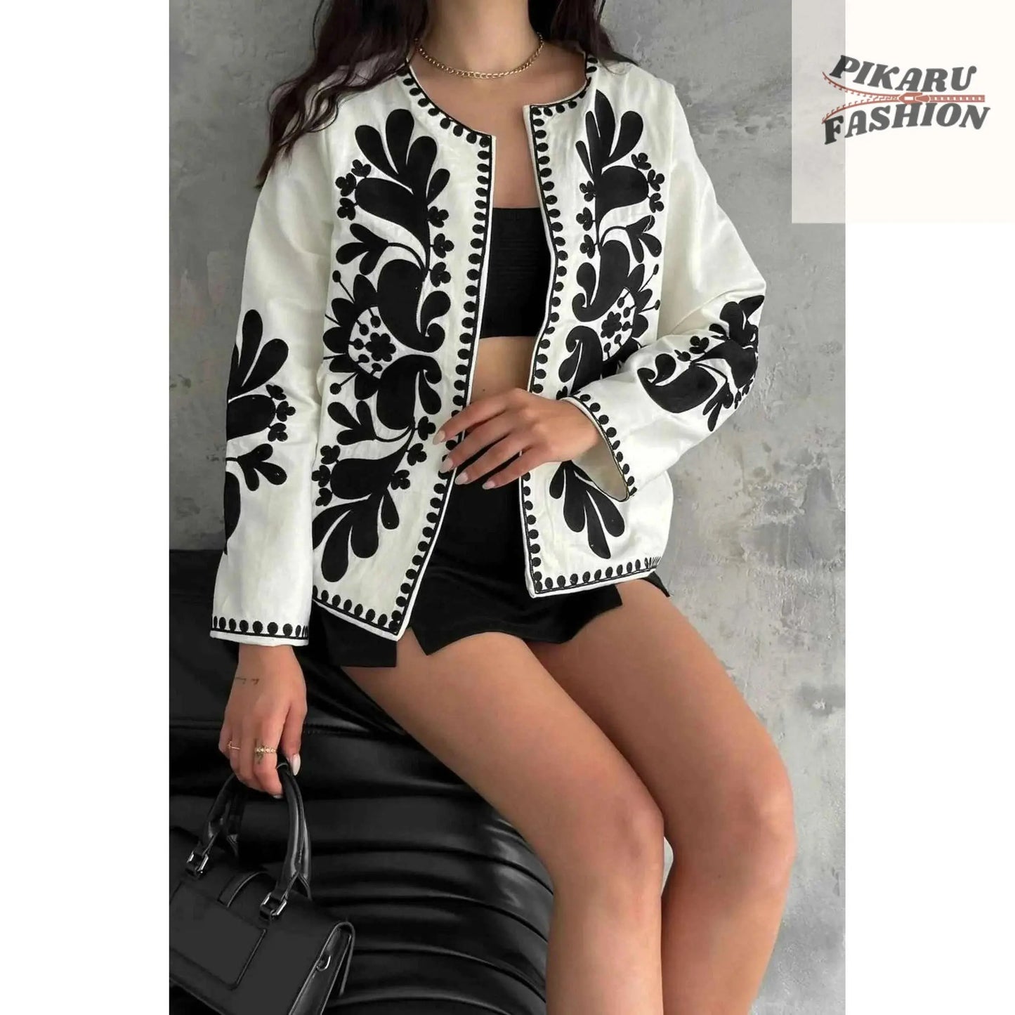 Ukrainian embroidery,ukrainian jacket,embroidered jacket, - PIKARU FASHION