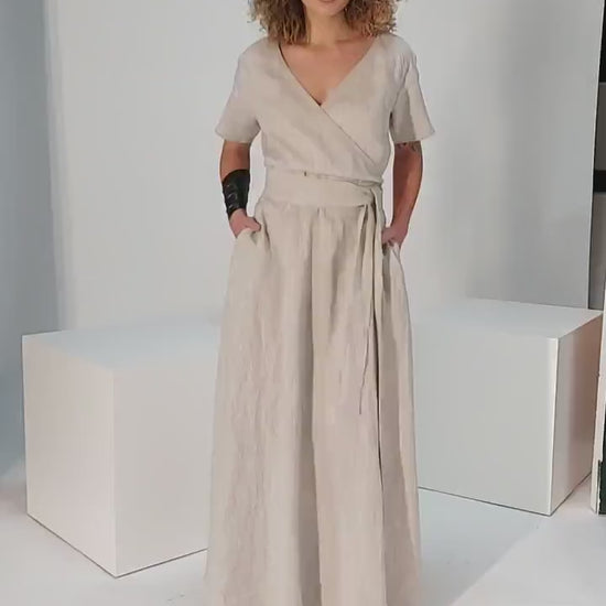 Maxi Wrap Dress - PIKARU FASHION