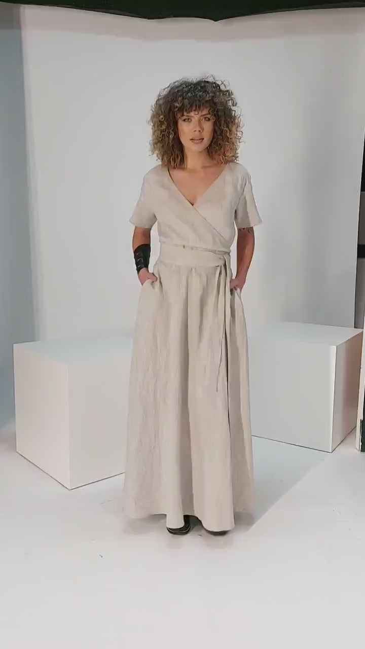 Maxi Wrap Dress - PIKARU FASHION